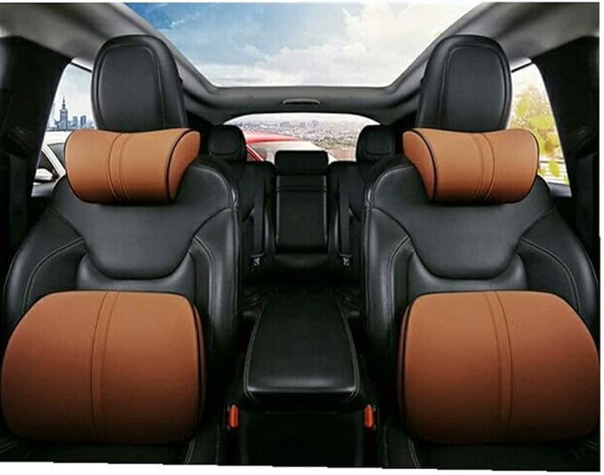 ZHONGLI Memory Foam Lumbar Support Pillow-Middle/Lower Back Support Cushion-Used for car Seats, Office Chairs, recliners, etc. (Khaki)