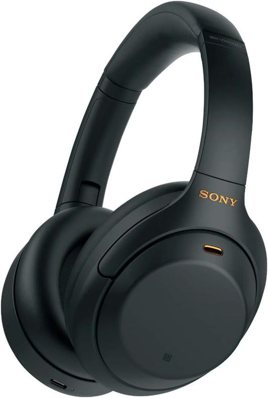 Sony WH-1000XM4 Wireless Industry Leading Noise Cancelling Over-Ear Headphones with Mic for Hands Free Calling and Alexa, Black WH-1000XM4/B Bundle w/Case + Deco Gear Portable Charger + Gym Bag
