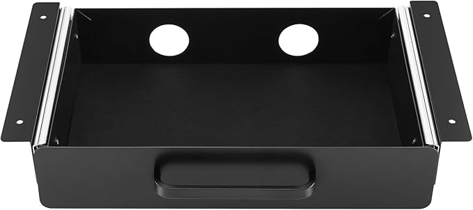 VEVOR Under Desk Drawer Slide Out, 13 inch Attachable Desk Drawer for Sit Stand Workstation, Hidden Under Counter Drawers for office Home, Black
