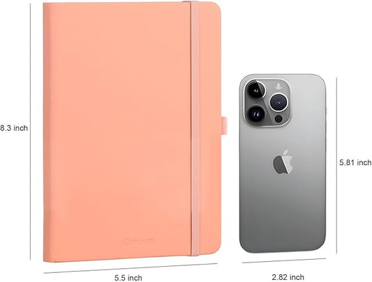 Comix 4 Pack Lined Journal Notebooks for Women, 176 Pages, 5.5 x 8.3, Hardcover, Morandi, 100gsm Paper, A5 Journaling Notebooks, Perfect for Work School Home