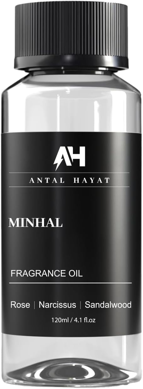 Minhal Diffuser Oil 120ml β Hotel Collection Scent β Inspired by Iris de Nuit Perfume β Rose, Narcissus, Patchouli β Luxury Essential Oil for Home β Fragrance Oil for Waterless Diffusers
