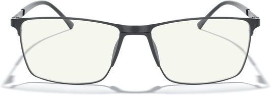 MERRY'S Fashion Blue Light Blocking Glasses - Reading Glasses Metal Frame Spring Hinge Readers for Men Eyeglasses