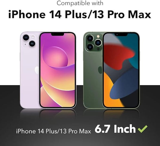 ZAGG Glass Elite Screen Protector for Apple iPhone 14 Plus/ 13 Pro Max - 5X Shatter Protection, Anti-Fingerprint Technology, InvisibleShield, Easy to Install