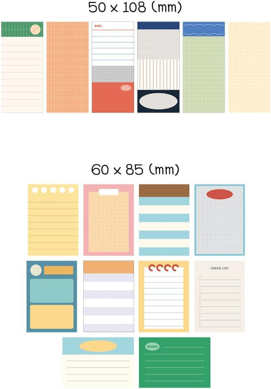 Monolike Plan Sticker Pack (102Pcs) - Variety Pack, Journal, Scrapbook, Waterproof, Fancy Sticker