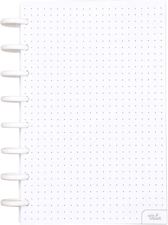 Talia Discbound Notebook Refills (Dotted Pages, Junior (5.5in x 8.5in))