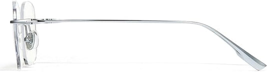 Cyxus Titanium Blue Light Glasses for Men Frameless Rimless Glasses UV protection Eyeglasses