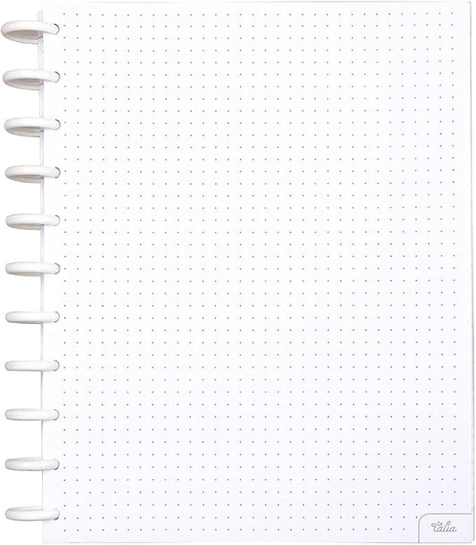 Talia Discbound Notebook Refills (Dotted Pages, Letter (8.5in x 11in))