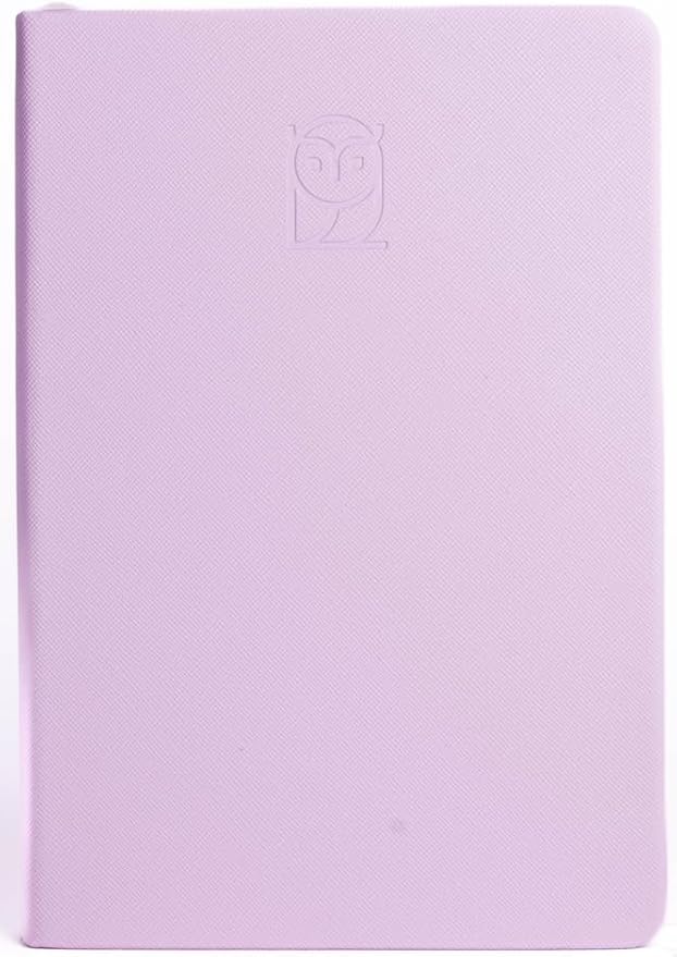 Undated Daily Planner – 6-Month A5 Productivity Organizer with Full Page Per Day, Hourly Schedule, Goal Setting, Habit Tracker, Weekly & Monthly Pages – Hardcover Time Management Notebook (Lilac)