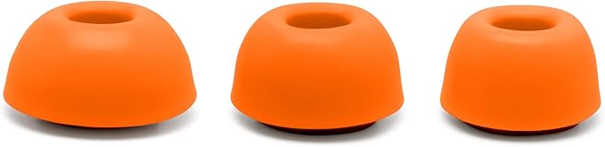 WC TipZ - Upgraded Memory Foam Ear Tips for Airpods Pro Made by Wicked Cushions | Improved Comfort, Tighter Seal, Better Foam Rebound Time | Fits Perfectly in Charging Case | Wicked Orange