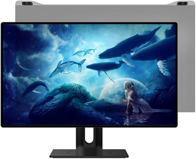 Docooler Computer Privacy Screen Filter, Hanging Screen Filter Compatible Widescreen Computer Monitor with Aspect Ratio 16:9, Anti-Glare Privacy Screen Protector for 20-32 Inch Monitor (Inch Optional)