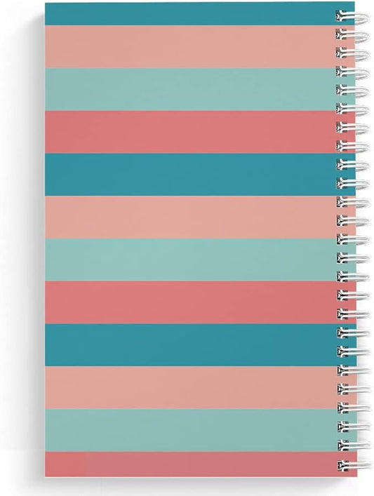 Softcover Internet Browser 5.5" x 8.5" Humorous Spiral Notebook/Journal, 120 Daily Planner Pages, Durable Gloss Laminated Cover, White Wire-o Spiral. Made in The USA