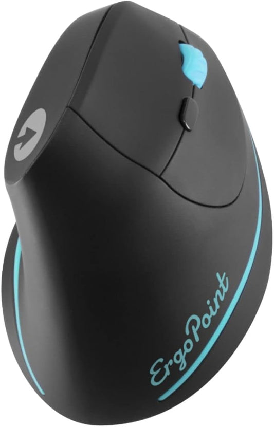 Swiftpoint ErgoPoint Ergonomic 6-Button Vertical Mouse for Health & Productivity, Office or WFH Compatible with Zoom, MS Teams, Skype & More