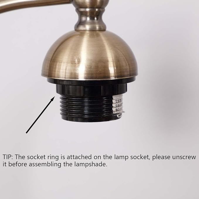 Bieye L10753 Tiffany Style Stained Glass Flower Petal Table Lamp with Brass Base for Home Décor (Orange, 8" Cherry Blossom)