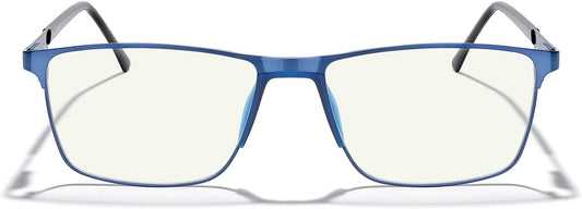 MERRY'S Fashion Blue Light Blocking Glasses - Reading Glasses Metal Frame Spring Hinge Readers for Men Eyeglasses