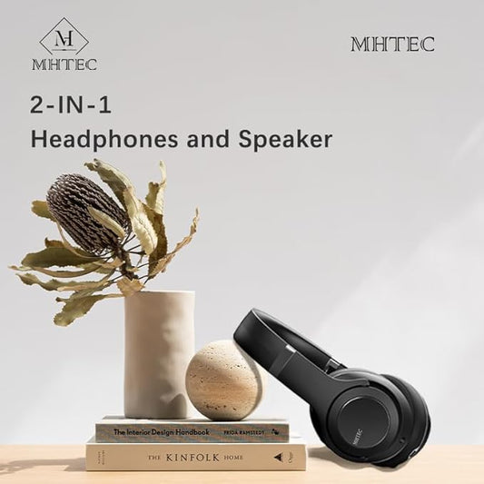 Bluetooth Headphones Over Ear, 90 Hours Playtime Wireless Headphone with 3 EQ Modes, Noise Isolating HiFi Stereo with Deep Bass, Microphone, Soft Earpads for Cellphone/PC