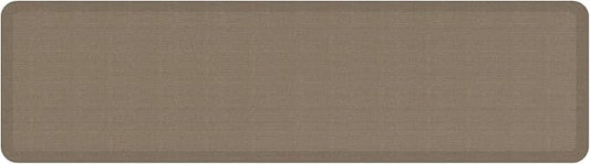 GelPro Ergo-Foam Cushioned Anti-Fatigue Standing Kitchen Floor Mat, Padded Stain-Resistant, Waterproof, Non-Slip Comfort Padded Desk/Office Mat - 20" x 72", Grasscloth Pecan