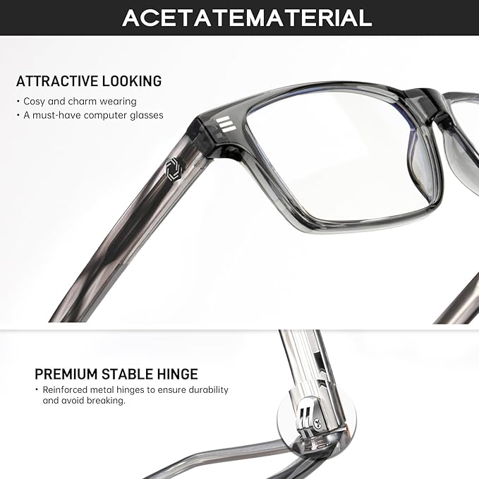 ANYLUV Blue Light Glasses Men Woman, Blue Light Blocking Glasses for Computer Gaming, Eye Strain Relief Eye Protection