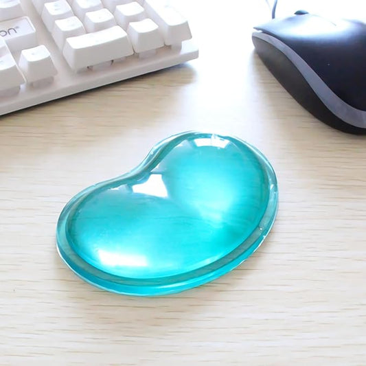 Ergonomic Gel Wrist Rest Pad for Mouse, Computer Mouse Wrist Support for Arm Pain Relief, Heart-Shaped Cute Hand Wrist Cushion for Home and Office Working Gaming Anti-Fatigu