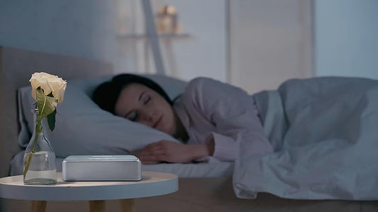 Sound Oasis Stereo Bluetooth Sound Machine for Sleep and Tinnitus Masking, 20 Non-Looping Soothing Sounds Plus Pink Noise, Hi-Fidelity Speakers, Portable Sound Therapy for Home, Baby, Office or Travel