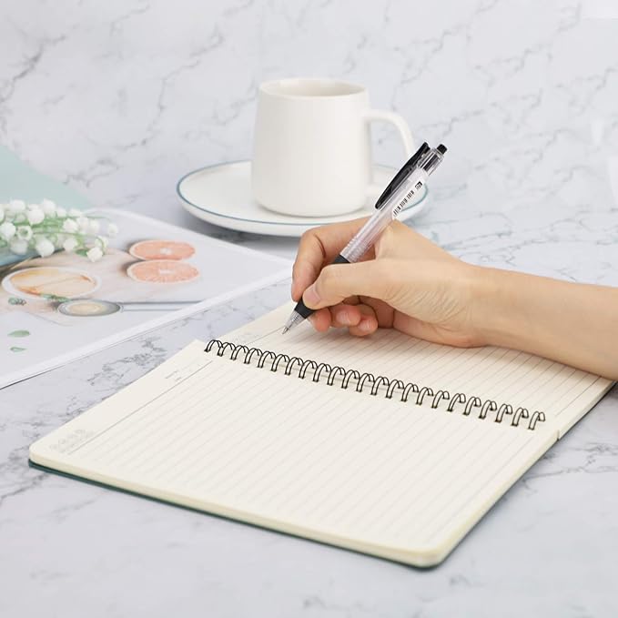 EUSOAR Hardcover Spiral Lined Subject Notebook, A5 160 Pages 1pcs 5.5"X8.3" College Ruled Travel Writing Notebooks Journal, Memo Notepad Sketchbook, School Office Business Diary Spiral Book Journal