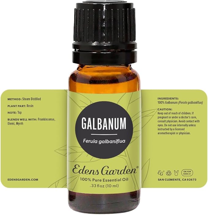 Edens Garden Galbanum Essential Oil- 100% Pure Premium Grade, Undiluted, Natural, Therapeutic, Aromatherapy, The Best for Diffuser, Skin, Candle, Laundry 10 ml (.33 fl oz)