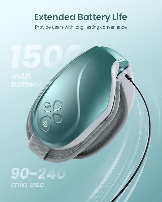 RENPHO Eyeris 2 Eye Massager with Heat and Cooling, Birthday Gifts for Mom Dad Women Men Heated Eye Mask for Reduce Strain Improve Sleep