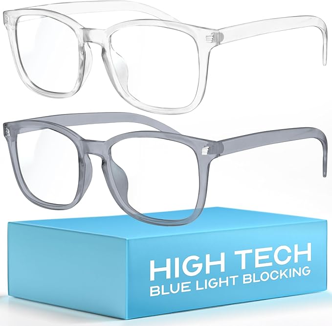 livho High Tech Blue Light Glasses - Advanced up to 99% Blue Light Blocking Computer Glasses - Screen Fatigue & UV Protection
