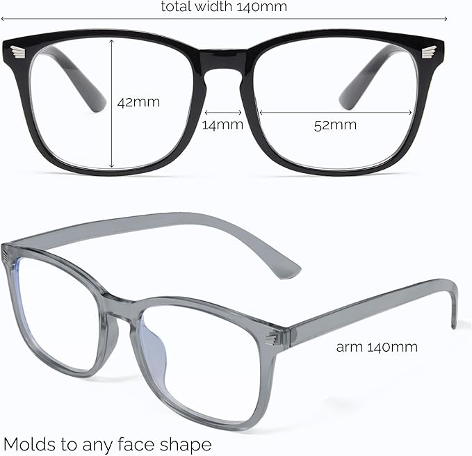 livho High Tech Blue Light Glasses - Advanced up to 99% Blue Light Blocking Computer Glasses - Screen Fatigue & UV Protection