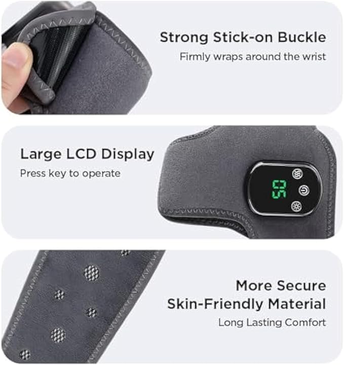 Emsense Foot Massager, 2026 New Emsense Triple Technology Foot Massager, Wireless & Portable with 3 Vibration Mode, 5 Heat Leavel, for Achilles Tendinitis and Plantar Fasciitis (2pcs)