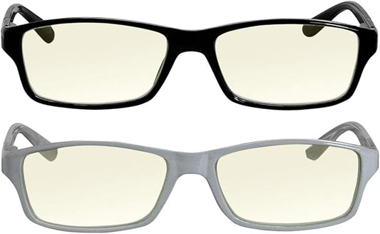 TruVision Readers Blue Light Blocking Reading Glasses 9604HP with Comfort Spring Hinges for Men and Women