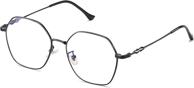 DUCO Small Round Blue Light Glasses For Women Men Blue Ray Blocking Glasses 8215