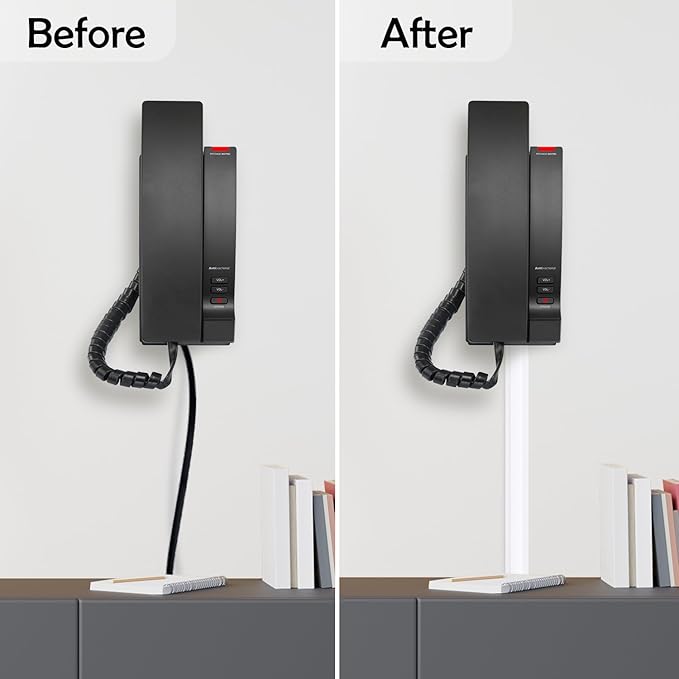 Rubber Bond TV Cord Hider Cable Protector - Strong Self Adhesive Wall Cord Cover Cable Hider - Low Profile Cable Management Wall Cord Concealer Cable Raceway