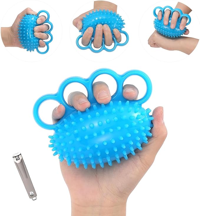Stress Balls for Adults, Hand Grip Strength Trainer, Squeeze Balls for Hand Therapy - Pain Relief & Improve Flexibility, Hand Strengthening Devices Hand Exercisers for Strength Resistance Trainer