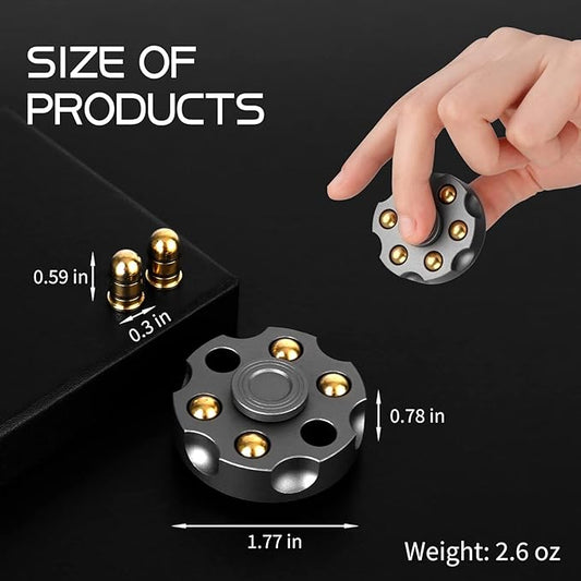 Roulette Fidget Spinner, Fidget Toys Adults Anxiety Relief Stress Relief Toy Desk Toys for Office for Adults Fidget Toys Teens Classroom (Gray)