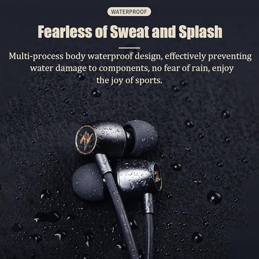 Neckband Headphones in-Ear Wireless Earbuds 18 H Playtime Stereo Deep Bass Wireless Magnetic Waterproof Around in Ear Headset Immersive Bass for Home, Traveling, Outdoor, Business Trips