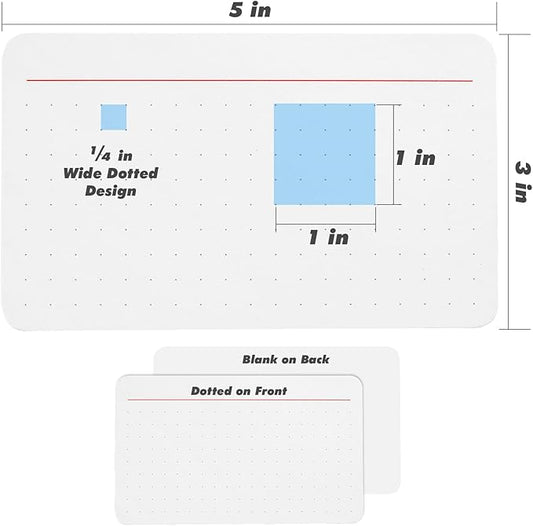 Dotted Index Cards, 3x5 in, 180 Pcs, Thick Heavyweight 350gsm Cards, To Do List, Checklist, Planner, Note, Record, Recipe, Shopping, Idea, Strategy cards