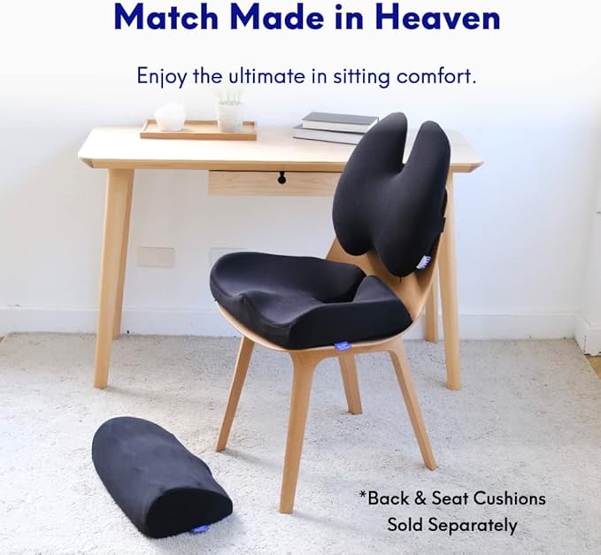 C CUSHION LAB Ergonomic Foot Rest for Under Desk - Patented Massage Ridge Design Memory Foam Foot Stool Pillow for Work, Home, Gaming, Computer, Office Chair - Footrest for Back and Hip Pain Relief