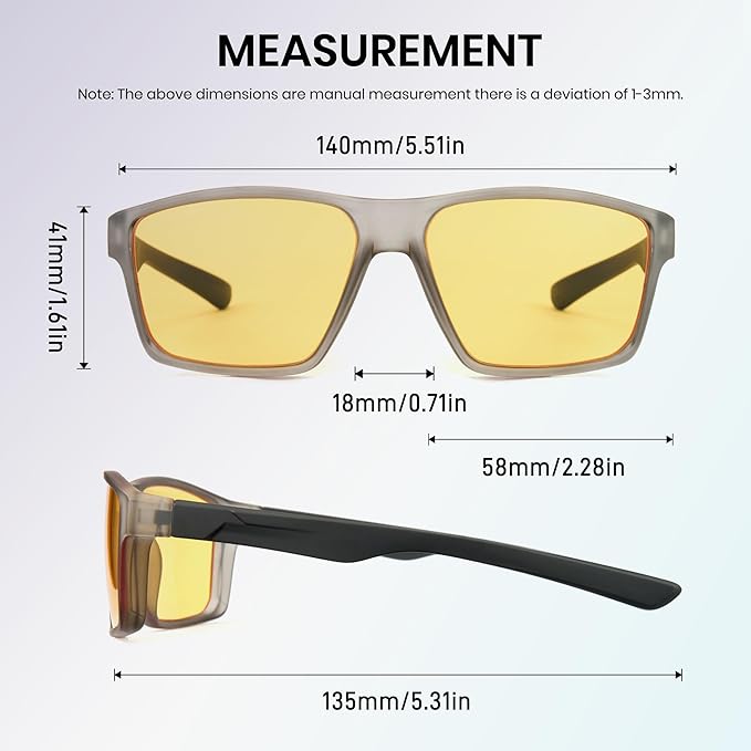 Cyxus Gaming Glasses for Men Women Blue Light Glasses for Computer Screen Reduce Eye Strain Sleep Better 8303