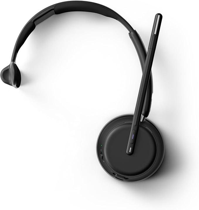 EPOS Impact 1030T Single-Sided Bluetooth Office Headset with Noise-Canceling Mic, AI Voice Pickup, Super Wideband Audio, BrainAdapt Tech, Optimized for Open Offices, Microsoft Teams Certified
