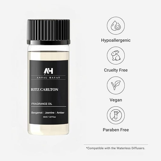 Essential Oil Aromatherapy Inspired by Luxury Hotels - Home Luxury Scent - Antal Hayat Diffuser Oil Scent - Diffuser Oil Blends for Aromatherapy (1.67 Fl Oz, Ritz Carlton)