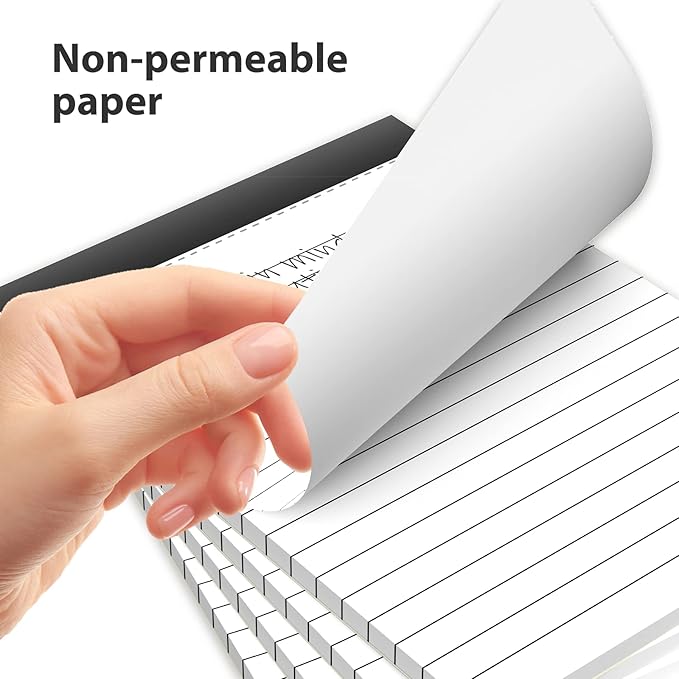 Notepad for Daily Planning and Organization of Work – 4 x 6-inches Lined Paper – Thick Bright White Paper – 30 Pages – Note Pads Ruled Pages – Pack of 8