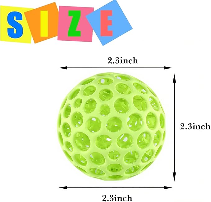 2Pcs 3D Printed Fidget Toy Stress Ball for Adults Grip Strength Trainer, Elasticity Fidget Bouncing Ball for Anxiety Relief, Novelty Gifts for Friends,Valentine Christmas Classroom Gifts for Kids