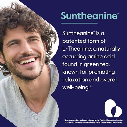 BESTVITE Double Strength Suntheanine L-Theanine 200mg – Patented & Clinically Studied – 60 Vegetarian Capsules – Vegan – No Stearates – Non GMO – Gluten Free – Relaxation Support