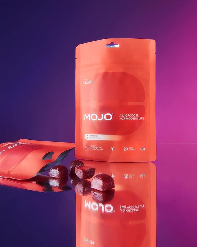 Gwella Focus Gummies with Lion’s Mane, Panax Ginseng, Ginger Root, Cordyceps, SAM-e, and Nootropics, Energy and Focus Supplement, Vegan, Strawberry Tangerine (20 Count - Pack of 3)