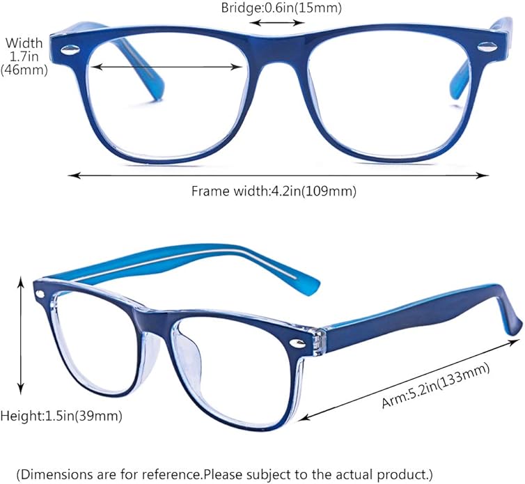 Outray Blue Light Glasses for Kids Computer Blue Light Blocking Glasses for Boys and Gilrs Age 3-12 Anti Eyestrain