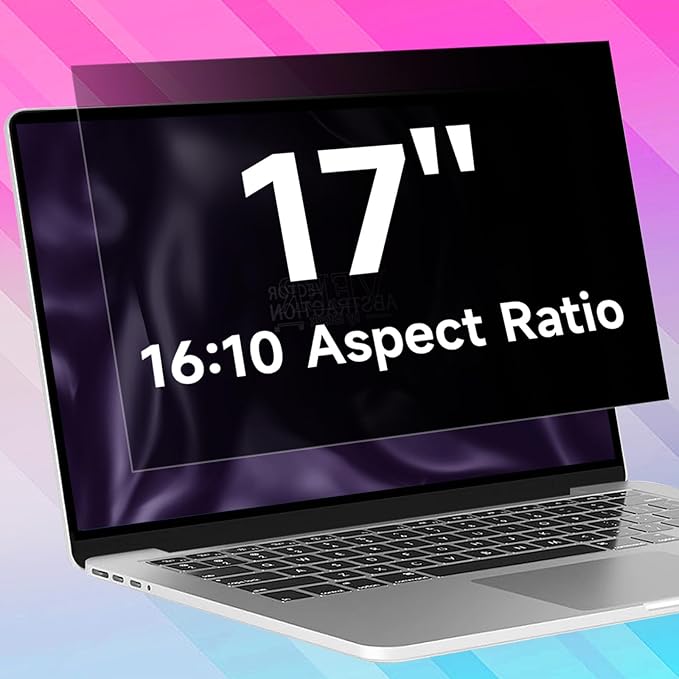 17 Inch 1920x1200 Laptop Privacy Screen (367 * 229mm), Anti Blue Light Glare & Anti Scratch Computer Privacy Shield, Not for 17.3" with 1920x1080 Resolution Laptop
