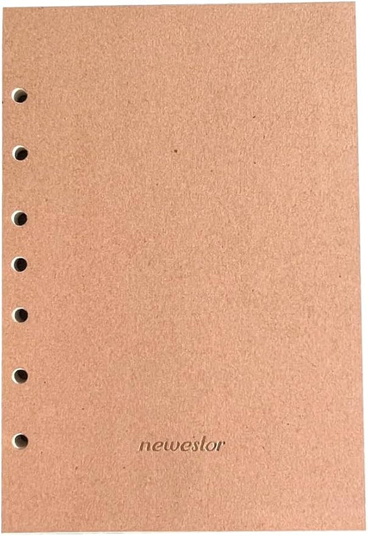 Dotted Filler Paper Pack of 100 Sheets, 7 Hole Punched Planner Refills 5 1/2 x 8 1/2 Inches, Fit 3 or 7 Ring Mini Binders