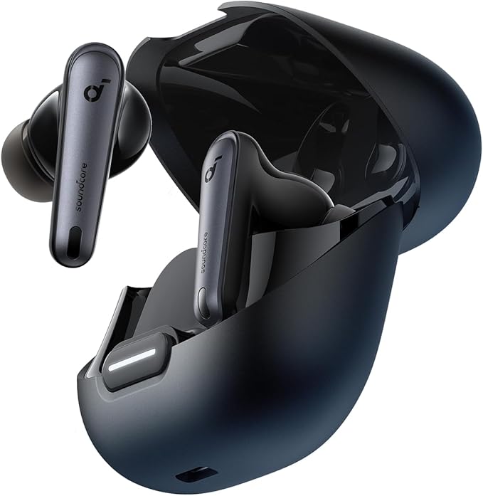 Soundcore by Anker Liberty 4 NC Wireless Earbuds, 98.5% Noise Reduction, Adaptive Noise Cancelling to Ears and Environment, Hi-Res Sound, 50H Battery, Wireless Charging, Bluetooth 5.3