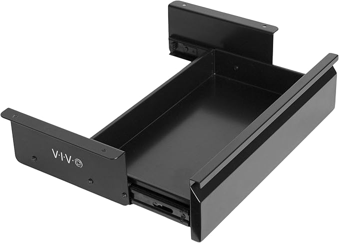 VIVO 16 inch Under Desk Slide Out Drawer without Shell, Home Office Storage Organizer, Black, DESK-AC03A-B