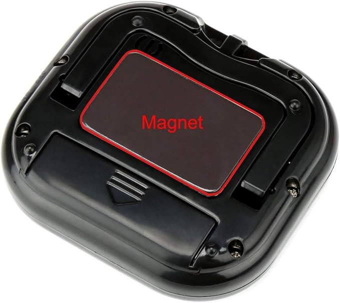 12 Pack Digital Kitchen Timer Large LCD Display Loud Alarm Strong Magnetic Stand, Minute Seconds Count Up Countdown and Simple Operation Timers for Cooking, Bathroom, Kids, Teacher, Classroom - Black